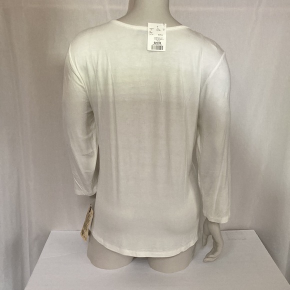 DEMOCRACY Jeans Women’s 3/4 Sleeve Tunic Size X-Large Chest Pattern Print NWT - Picture 5 of 5